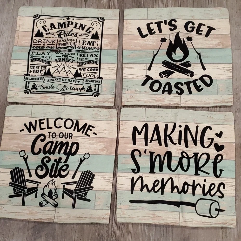 HOST PICK  Set of 4 Camping Pillow Covers